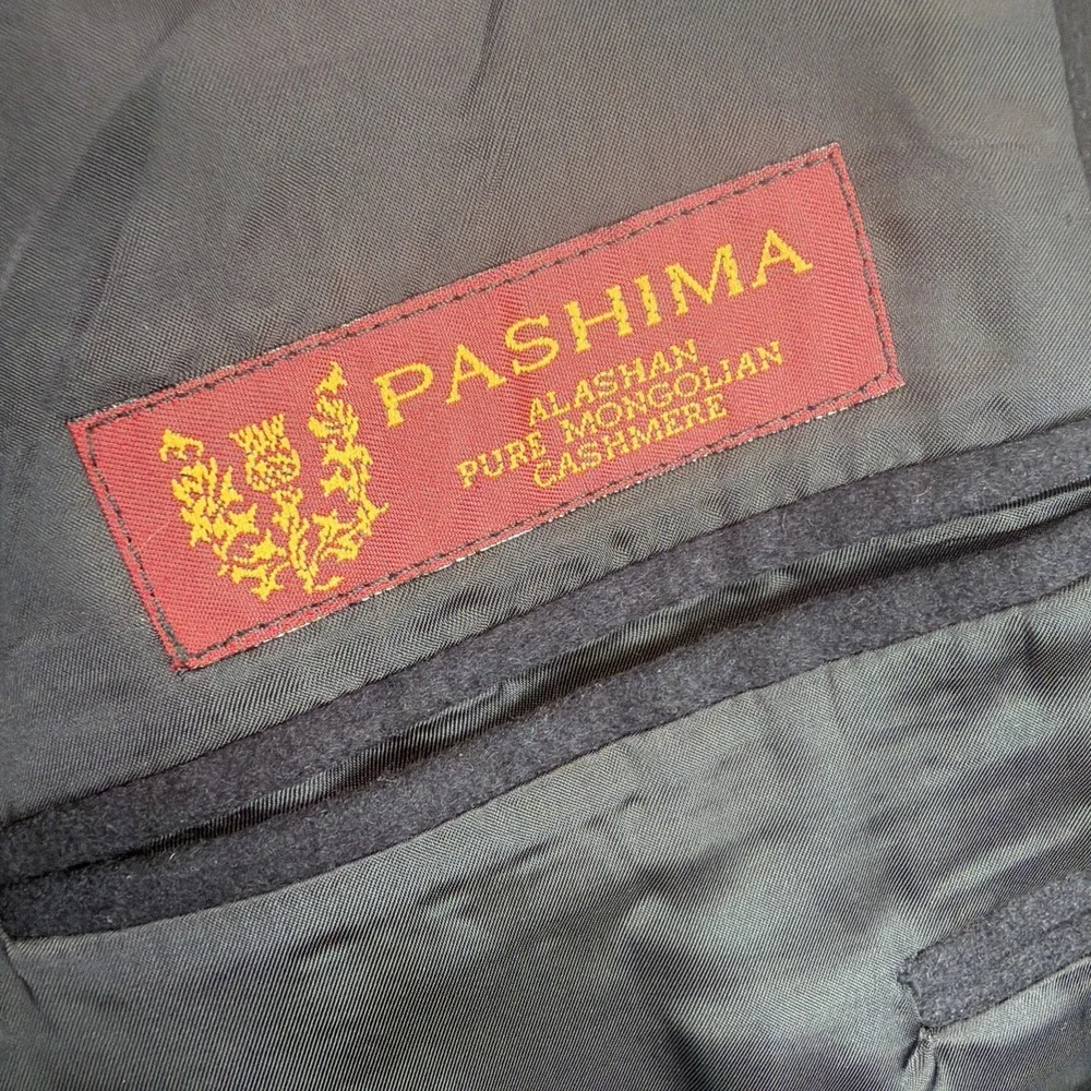 Pashima Pure Mongolian Cashmere Men's Navy Sport Coat Blazer Custom Tailored